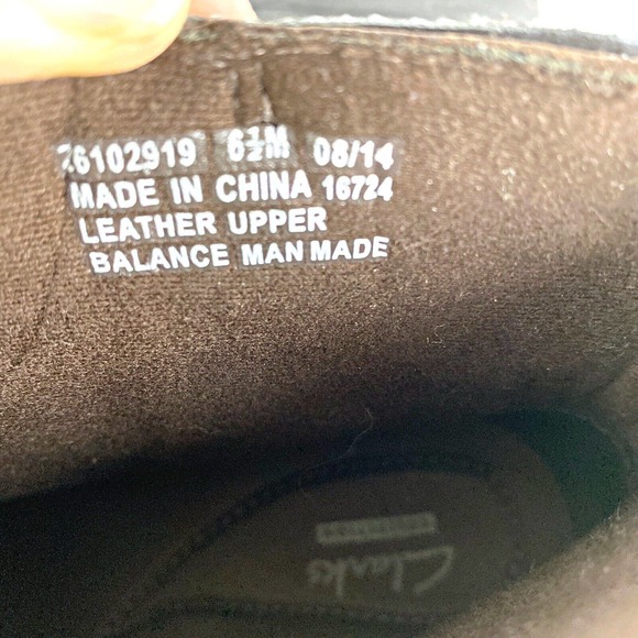 Clarks Christine Tilt Brown Leather Ankle Boots Booties Women's 6.5 - Picture 8 of 9